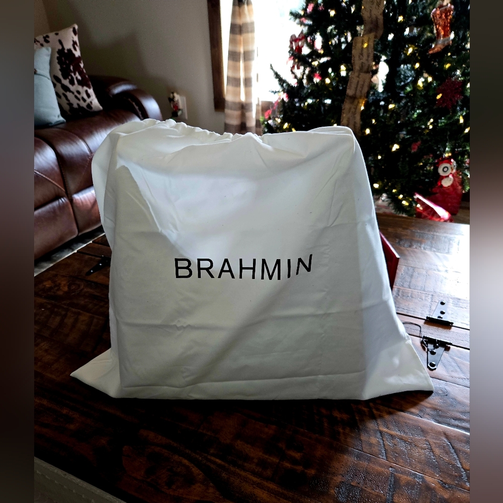 Brahmin Navy Croc-Embossed Shoulder Bag - Picture 7 of 7